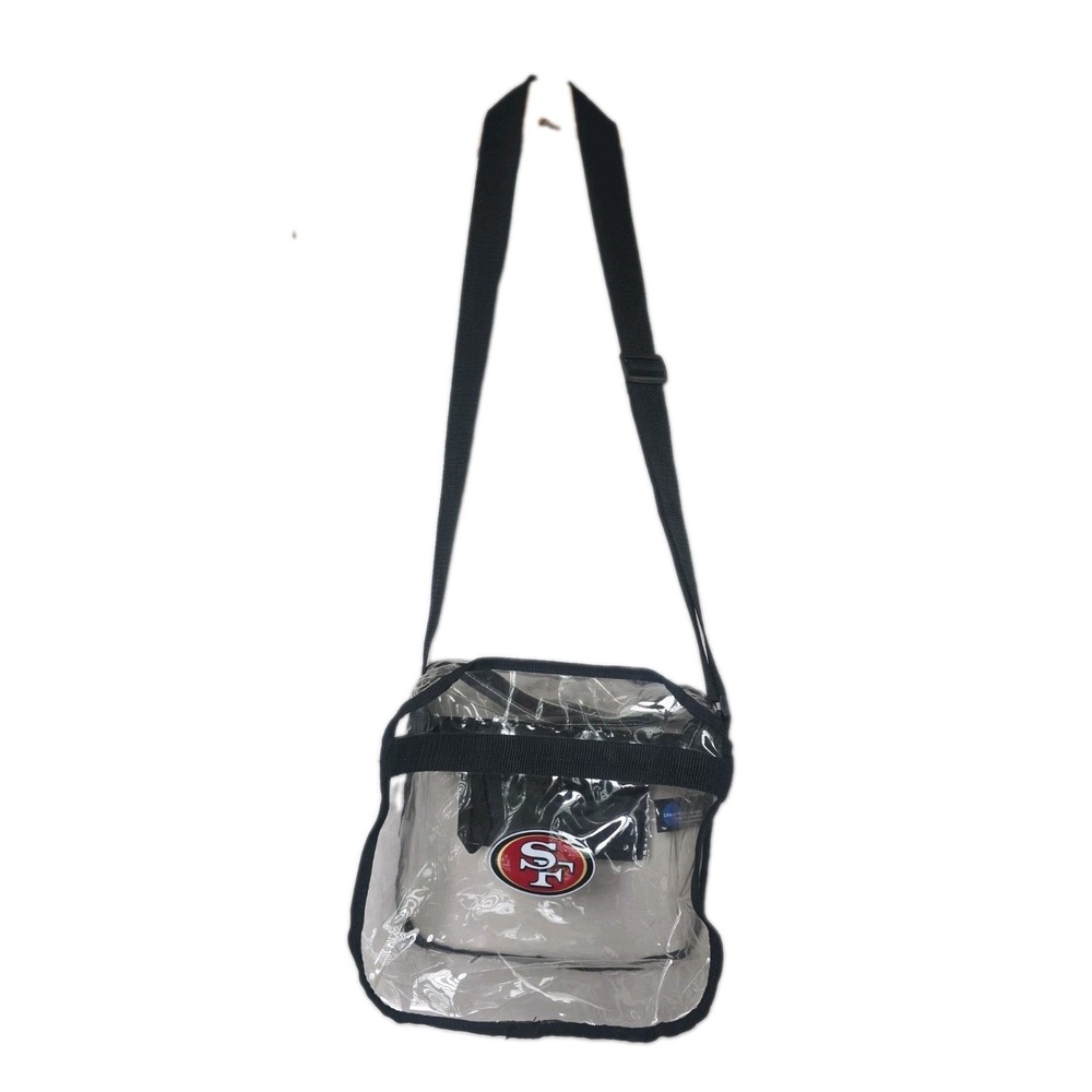 SF 49ers Clear Carryall Crossbody Bag 11x11x5.5 Stadium Security Approved Purse
